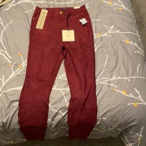 Maroon jeans